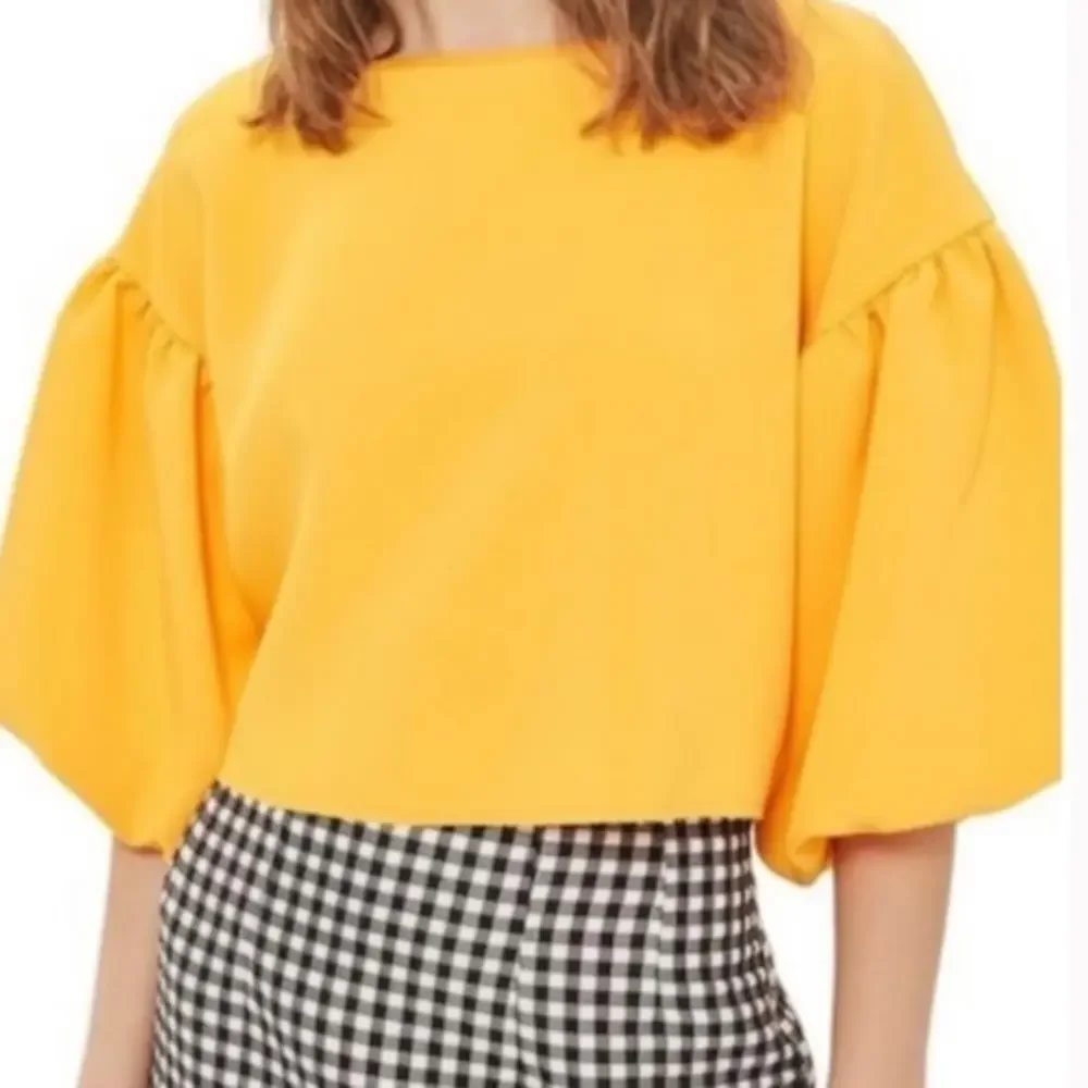 Topshop Puff Sleeves Top - Picture 1 of 9
